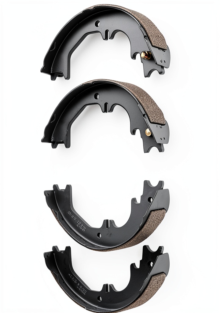 Installing Nxolnf Parking Brake Shoes Rear Drum Anti‑Rust Design on a wooden desk