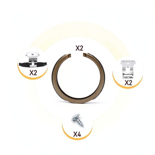 Blagear Rear Parking Brake Shoes Set for Chevrolet GMC-3