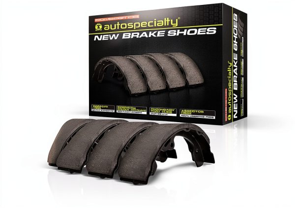 Power Stop Parking Brake Shoe B803 Rear Copper Free Asbestos Free-0