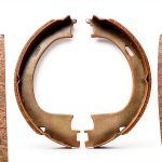 Rear Parking Brake Shoe Set C-Tzu for Ford F-250 F-150 Anti-Rust Steel-0