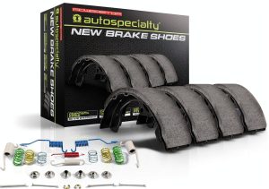 Power Stop Semi-Metallic Drum Brake Shoe SSH723 Rear Fit-0