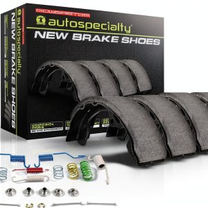 Power Stop Semi-Metallic Drum Brake Shoe SSH723 Rear Fit-0