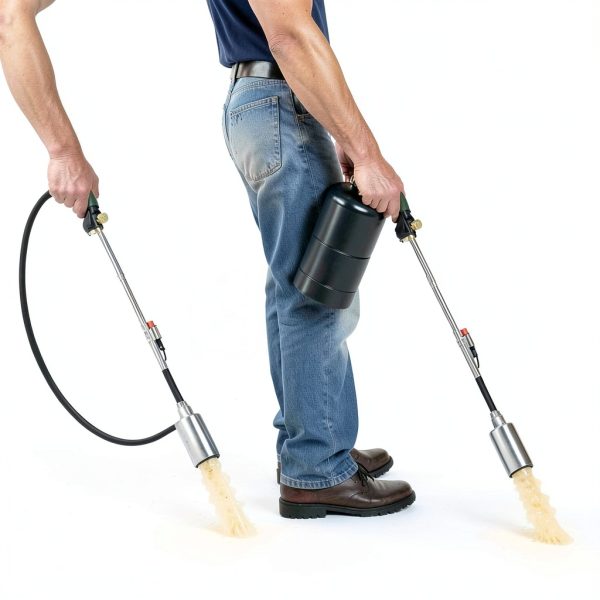 Propane Torch Weed Burner 40in Green 10ft Hose HomeyVenture Adjustable-1