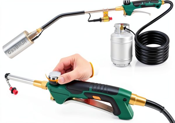 Propane Torch Burner Weed Torch by GasBRUH 360000 BTU Heavy Duty Green-2