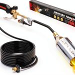 Propane Torch AUSAIL Weed Burner Turbo Trigger 10FT Hose Silver-0
