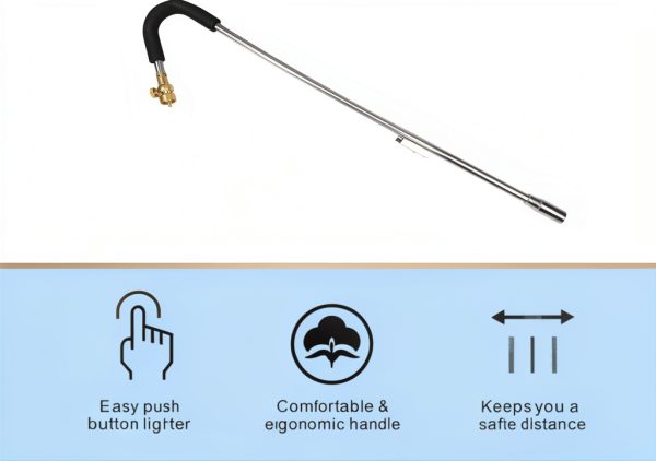 Propane Torch Weed Burner CAMPFIRE Turbo Trigger Weed Torch Charcoal-3