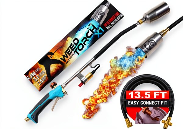 Propane Torch Weed Burner Sunlight 13 ft Hose Blue 2.2M BTU-0
