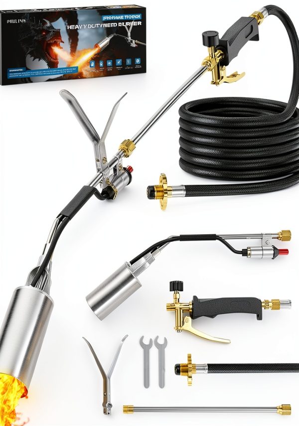 Propane Torch Weed Burner PAULINN 340,000 BTU with 11.5ft Hose-0
