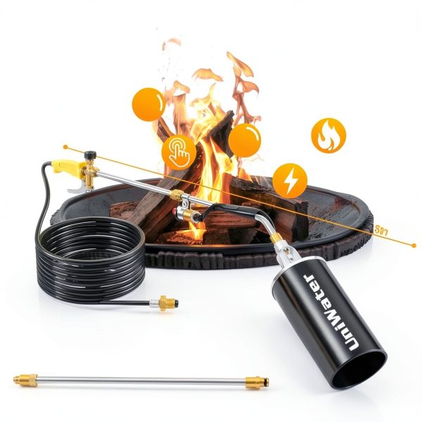 Propane Torch Weed Burner UniWater 1,800,000 BTU HP516 Black-3