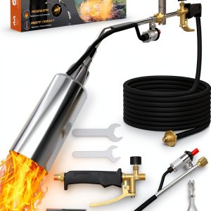 Propane Torch Weed Burner WELLUCK 340k BTU Duty Torch with 11.5ft Hose-0