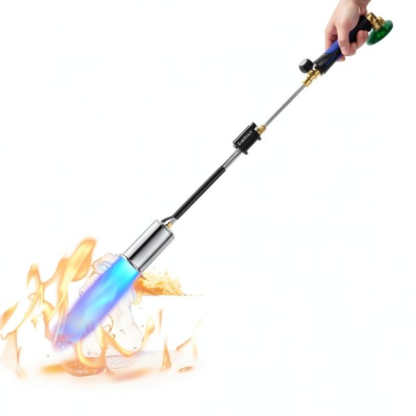 Propane Weed Torch Burner by EASITALY, Heavy Duty Garden Tool with-6