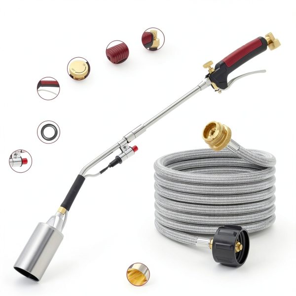 Propane Torch Weed Burner Kit MEFUN Large High BTU 10FT Hose-2