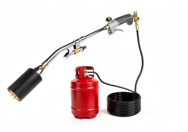 Propane Torch Weed Burner Uniflasy 1,800,000 BTU Heavy Duty Silver-3