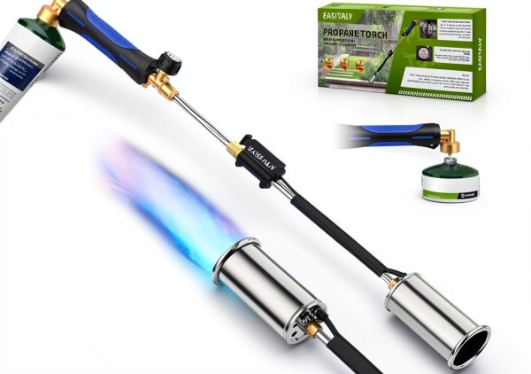 Propane Weed Torch Burner by EASITALY, Heavy Duty Garden Tool with-0