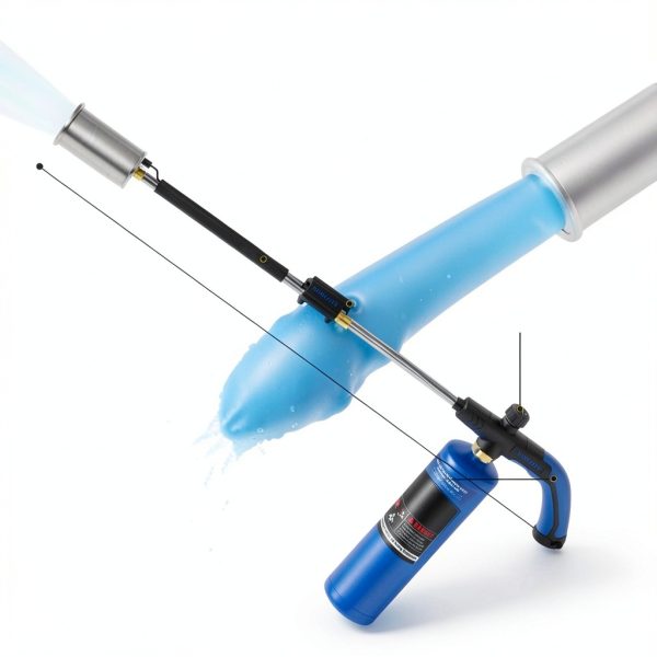 Weed Torch Dorloti Propane Burner with Anti‑Slip Handle 3600°F-1