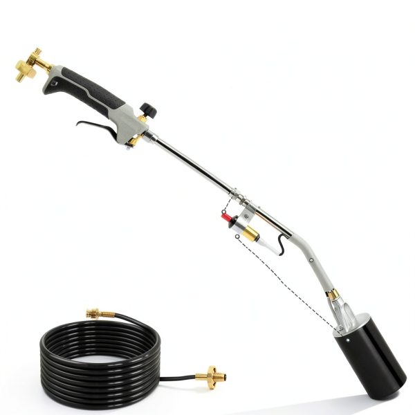 Propane Torch Weed Burner Uniflasy 1,800,000 BTU Heavy Duty Silver-1