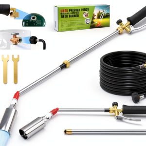 Propane Weed Torch Gusil BWQ01 Black 14ft Hose with Turbo Trigger-0