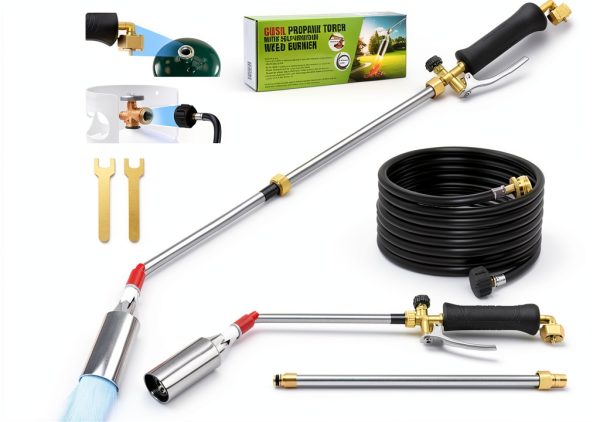 Propane Weed Torch Gusil BWQ01 Black 14ft Hose with Turbo Trigger-0