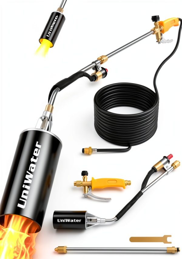 Propane Torch Weed Burner UniWater 1,800,000 BTU HP516 Black-0