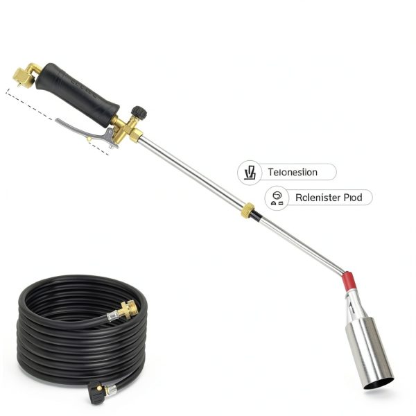 Propane Weed Torch Gusil BWQ01 Black 14ft Hose with Turbo Trigger-3