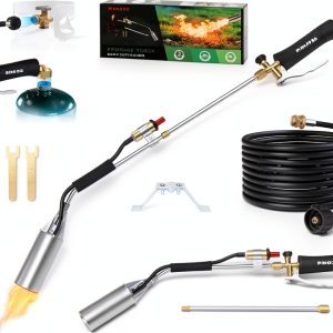 Propane Torch Weed Burner PINOZE 2,400,000 BTU with 10FT Hose-0