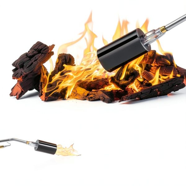 Propane Torch Weed Burner Uniflasy 1,800,000 BTU Heavy Duty Silver-5