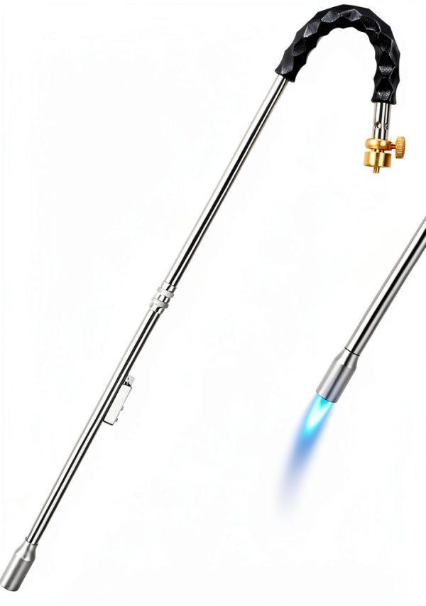Weed Torch, Propane Burner, 24,000 BTU Weed Burner Torch for Propane Tank with Igniter, 32" Long Arm Blow Torch for Weeds, Portable Flame Thrower for Weeds, Fire Starter, Ice Melt-0