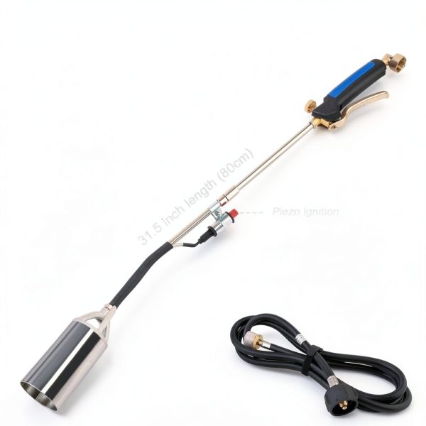 BetyBedy Propane Torch Weed Burner, Weed Torch for Outside, Blow Torch Gun with 10FT Hose for Propane Tank Garden Wood Ice Road-4
