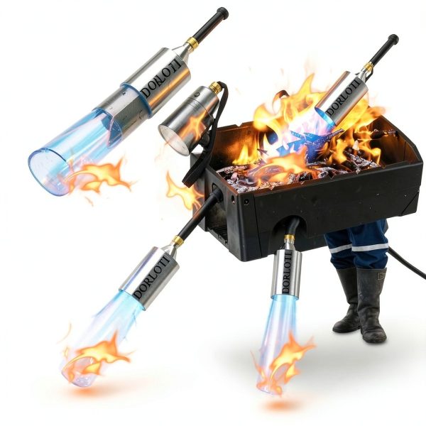 Propane Torch Weed Burner Kit,High Heat Output with Long/Short Mode,12.5FT Hose Heavy Duty Blow Torch Flamethrower with Self Igniter and Turbo Trigger for Weeding,Roofing,BBQ,Melting Ice Snow-5