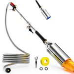 Propane Torch Weed Burner Kit, 40'' Long Arm Heavy Duty Blow Torch with 10FT Weave Hose，Flame Control and Turbo Trigger Push Button Igniter For Ice Snow Road,Weeding,Asphalt,Road Marking-0