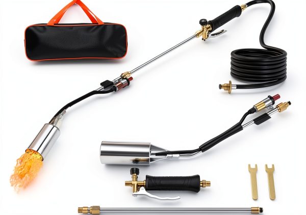 Propane Torch Weed Burner Kit Hordolry 1,800,000 BTU 10FT Hose & Bag-0