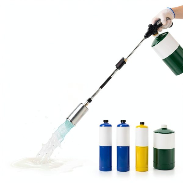 Siasky Weed Torch Propane Burner, Propane Weed Torch with Push Button Igniter, Flame Weeder Torch for Weeds, Snow Melting, Asphalt, Garden, Roofing, Weed Torch Kit for Outdoor Use-5