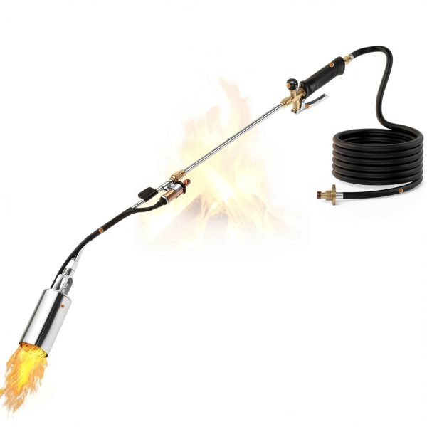 Propane Torch Weed Burner Kit Hordolry 1,800,000 BTU 10FT Hose & Bag-1
