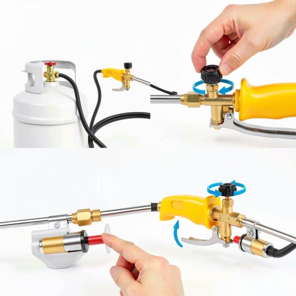 Propane Torch Weed Burner UniWater 1,800,000 BTU HP516 Black-5