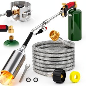 Propane Torch Weed Burner Kit MEFUN Large High BTU 10FT Hose-0