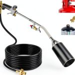 Propane Torch Weed Burner Uniflasy 1,800,000 BTU Heavy Duty Silver-0