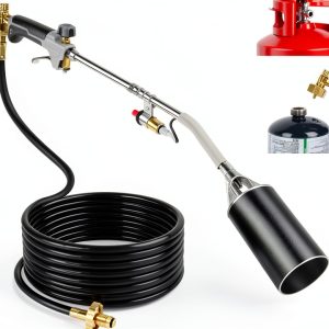 Propane Torch Weed Burner Uniflasy 1,800,000 BTU Heavy Duty Silver-0