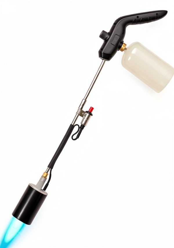 Propane Torch Burner Weed Torch, High Output 1200,000 BTU Blow Torch with Flame Control 30 Inch Detachable Long Arm for Roof Asphalt,Ice Snow,Road Marking,Charcoal-1